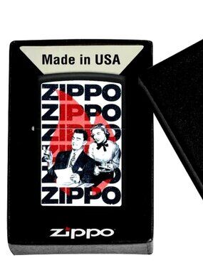 Nostalgic Retro Zippo Design, Black Matte Zippo Lighter